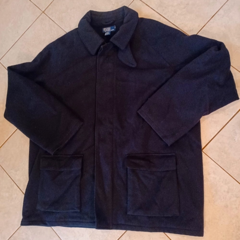 Vintage polo ralph lauren wool men's coat sz.xxl